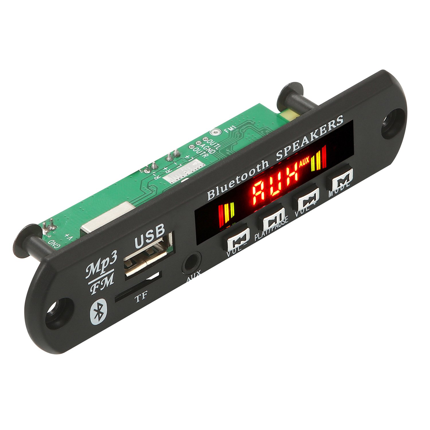 2*3W Amplifier BLE 5.0 MP3 Player Decoder Board Car FM Radio Module Support FM TF USB AUX Handsfree Call Record AJX-019BT