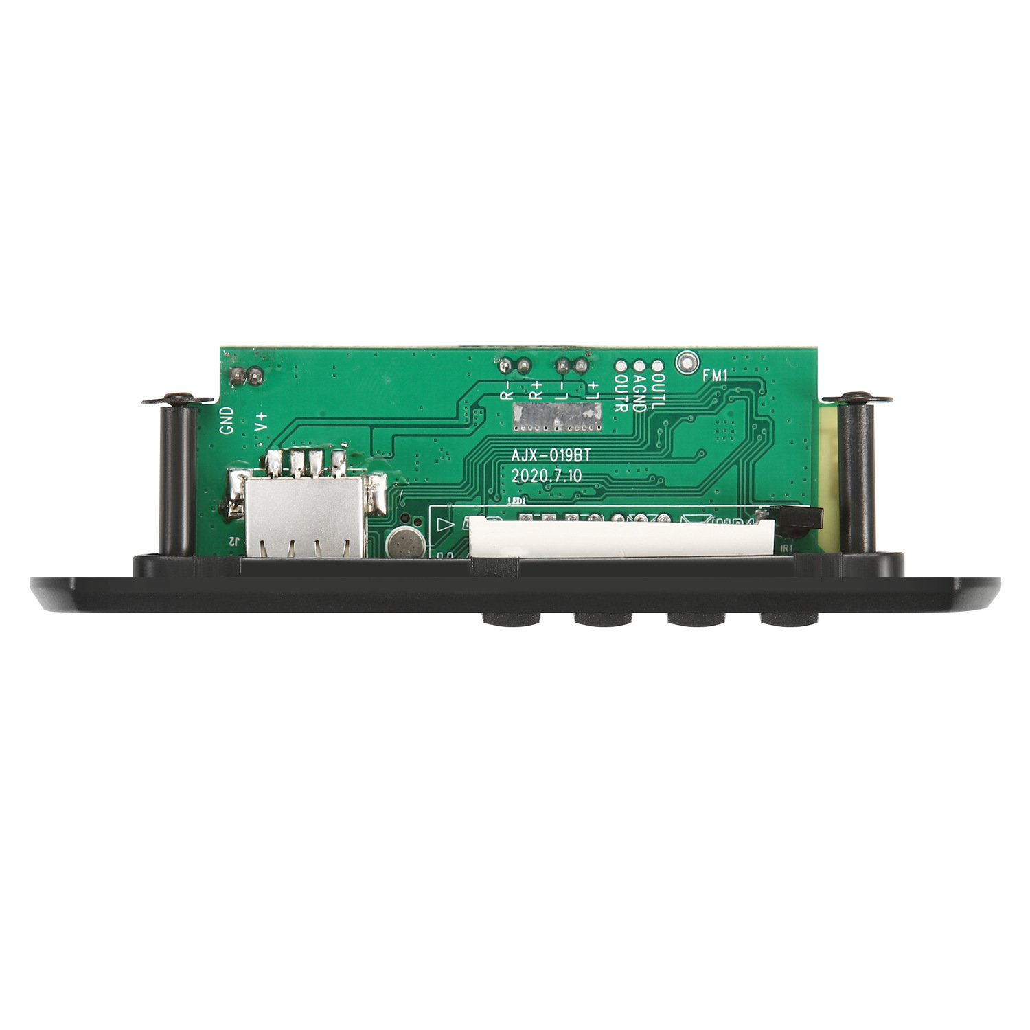 2*3W Amplifier BLE 5.0 MP3 Player Decoder Board Car FM Radio Module Support FM TF USB AUX Handsfree Call Record AJX-019BT