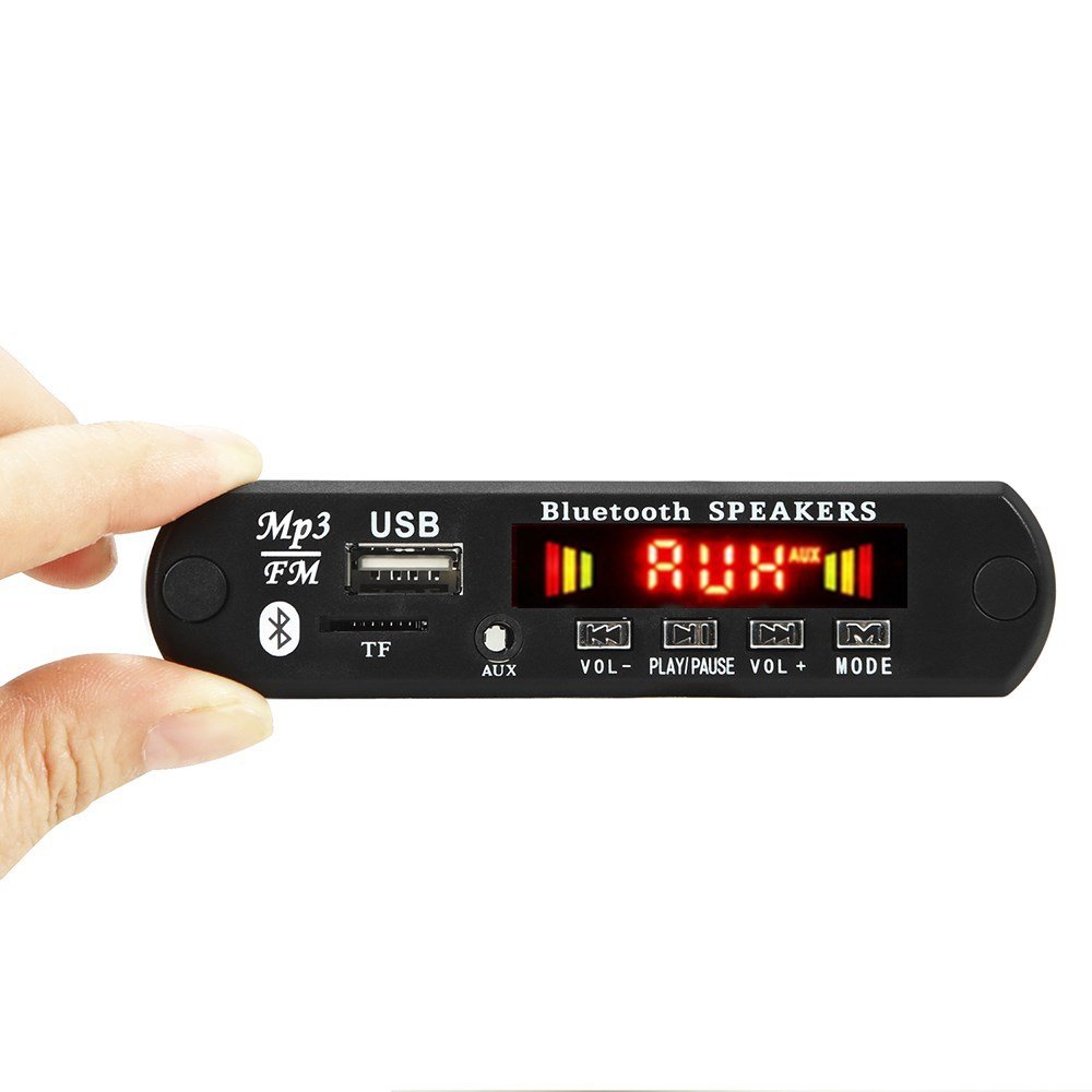 2*3W Amplifier BLE 5.0 MP3 Player Decoder Board Car FM Radio Module Support FM TF USB AUX Handsfree Call Record AJX-019BT