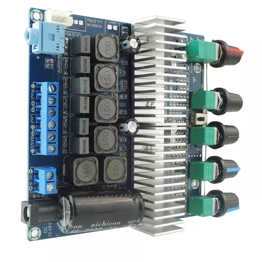 2*50W+100W TPA3116 HIFI Power Subwoofer Amplifier board Stereo 2.0 channel TPA316D2 audio stereo equalizer amplifier