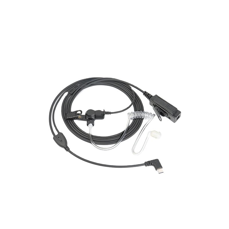POC radio audio accessory Acoustic Tube earpiece type c USB-C connector earpiece for Microsoft Teams walkie talkie earpiece