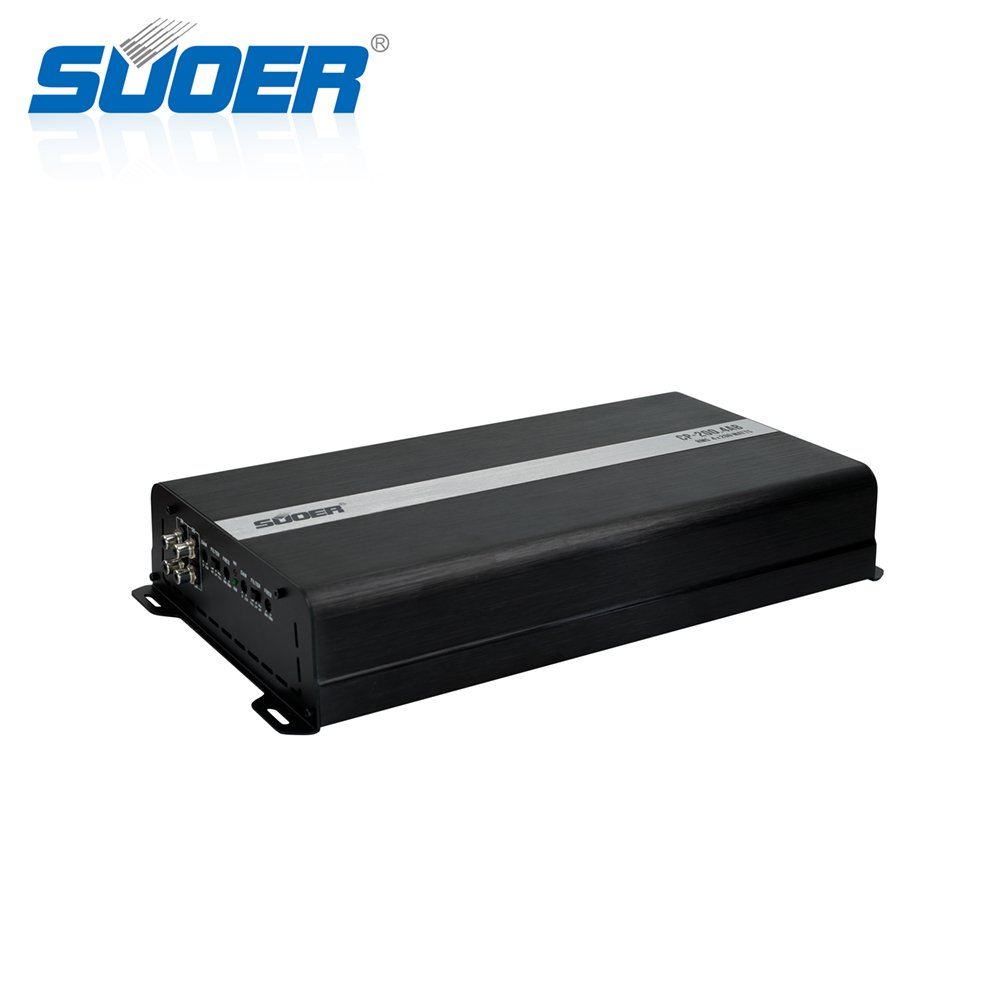 Suoer CP-200.4 4-Channel Car Amplifier Full Range 2400 Watts Max Power Class AB 12V Voltage Crossovers