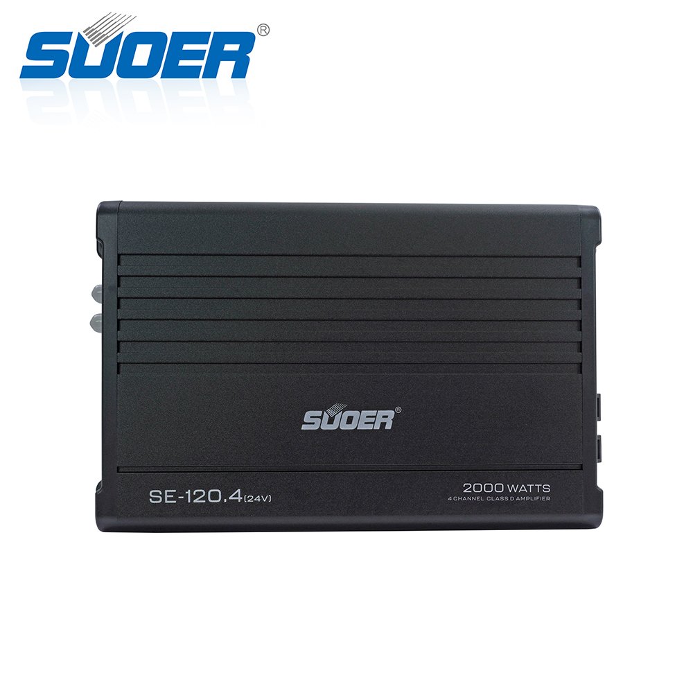 Suoer SE-120.4 24V Car Audio Part Amplifier 120w X 4ch High Power Car Amplifier