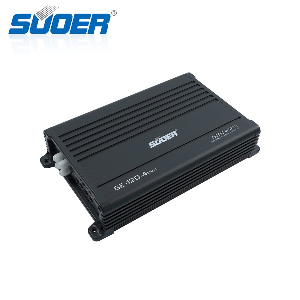 Suoer SE-120.4 24V Car Audio Part Amplifier 120w X 4ch High Power Car Amplifier