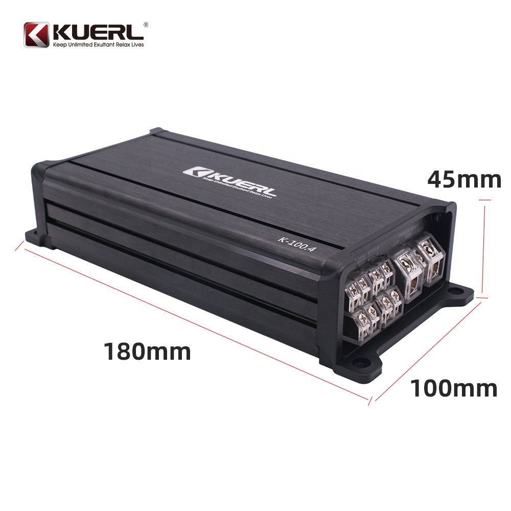 Professional Wholesale 100W*4 12V Amplifiers System High Power Car Audio 4 Channel Amplifier