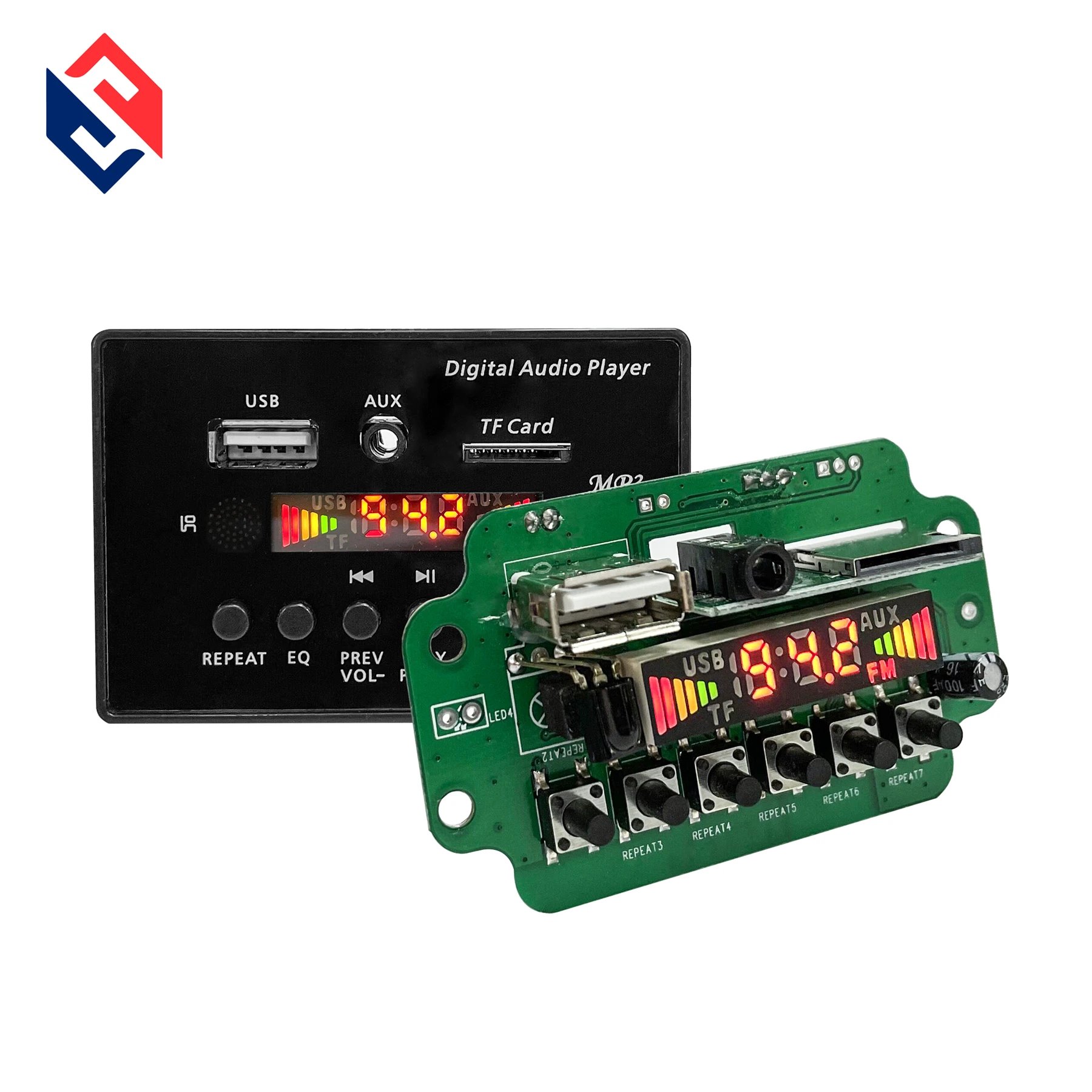 5V LCD mp3 decoding board Blue Tooth module Car power amplifier audio decoder accessories power amplifier board