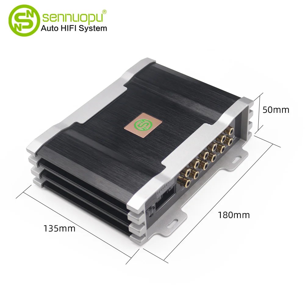 Sennuopu Universal Car Stereo Audio Power DSP Processor 4*90W Channel Amplifier 4-Channel Peak Full Range Car Amp Class AB