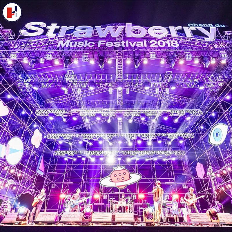 China's high-quality black lighting stage aluminum truss structure, special price aluminum truss accessories, truss aluminum