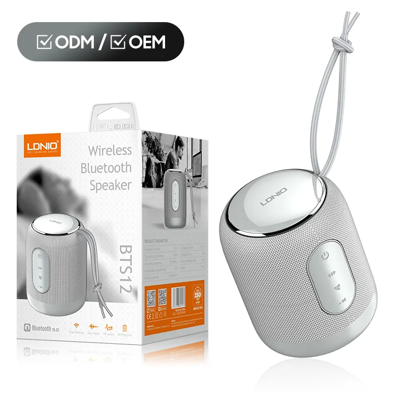 LDNIO BTS12 Top Selling Products 2023 Amazon Portable Mini Speaker BT Built-in Battery Waterproof Dustproof Desktop Speaker