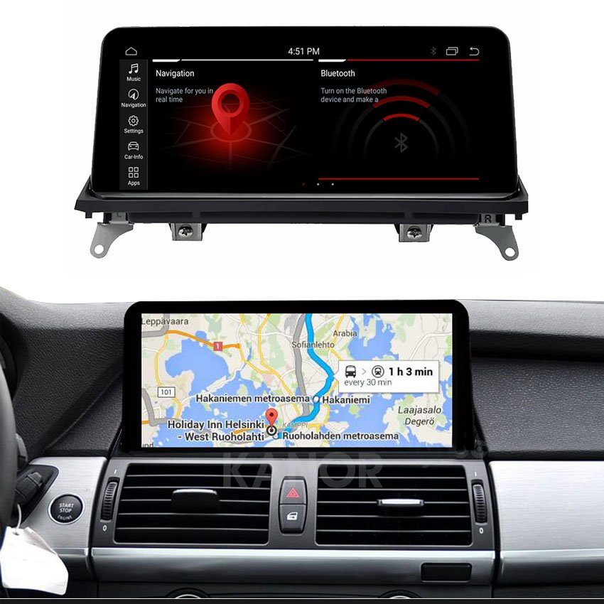 Newest 10.25'' Android 13 8+128g Anti-glare Touch Screen Carplay Car Radio Audio for BMW X5 X6 E70 E71 Multimedia Head Unit