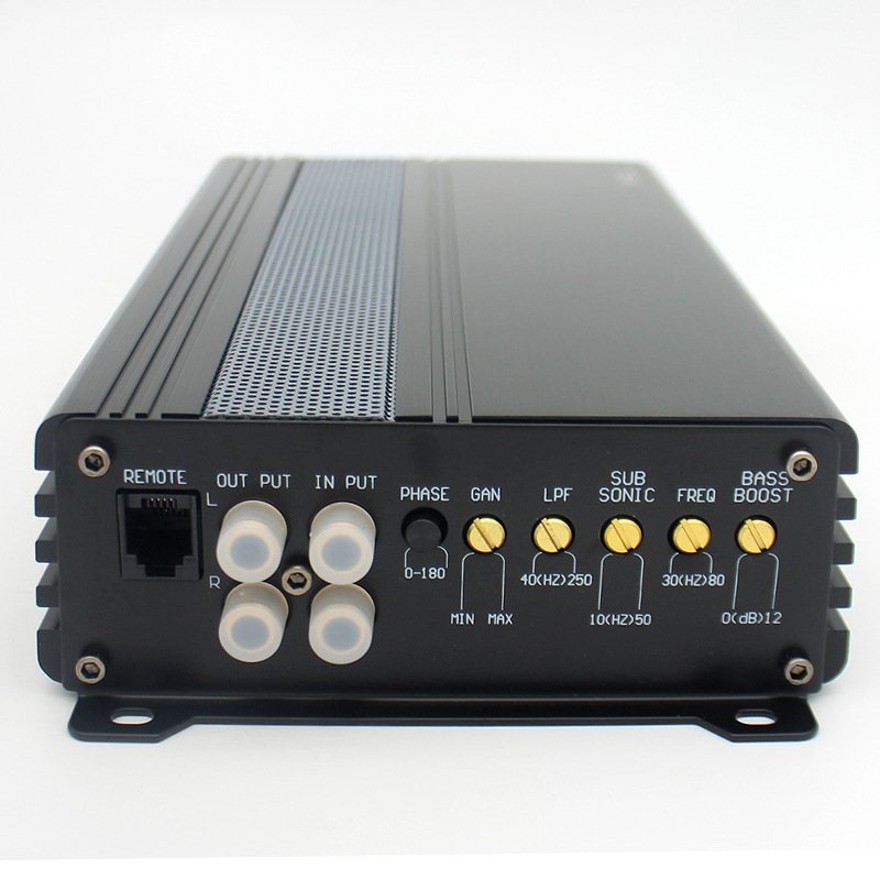 Aluminium Material K-600.1D Class D Digital Car Amplifier Monoblock High Power 1-Channel Amp Amps for Car Audio
