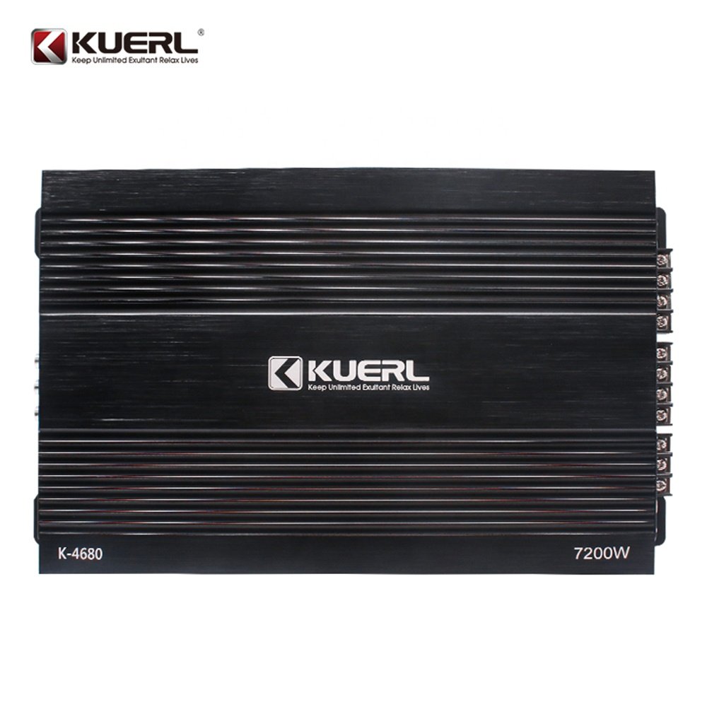 Kuer New Model Car Amplifier 4 Channels Class AB High Power 12V Car Audio Amplifier