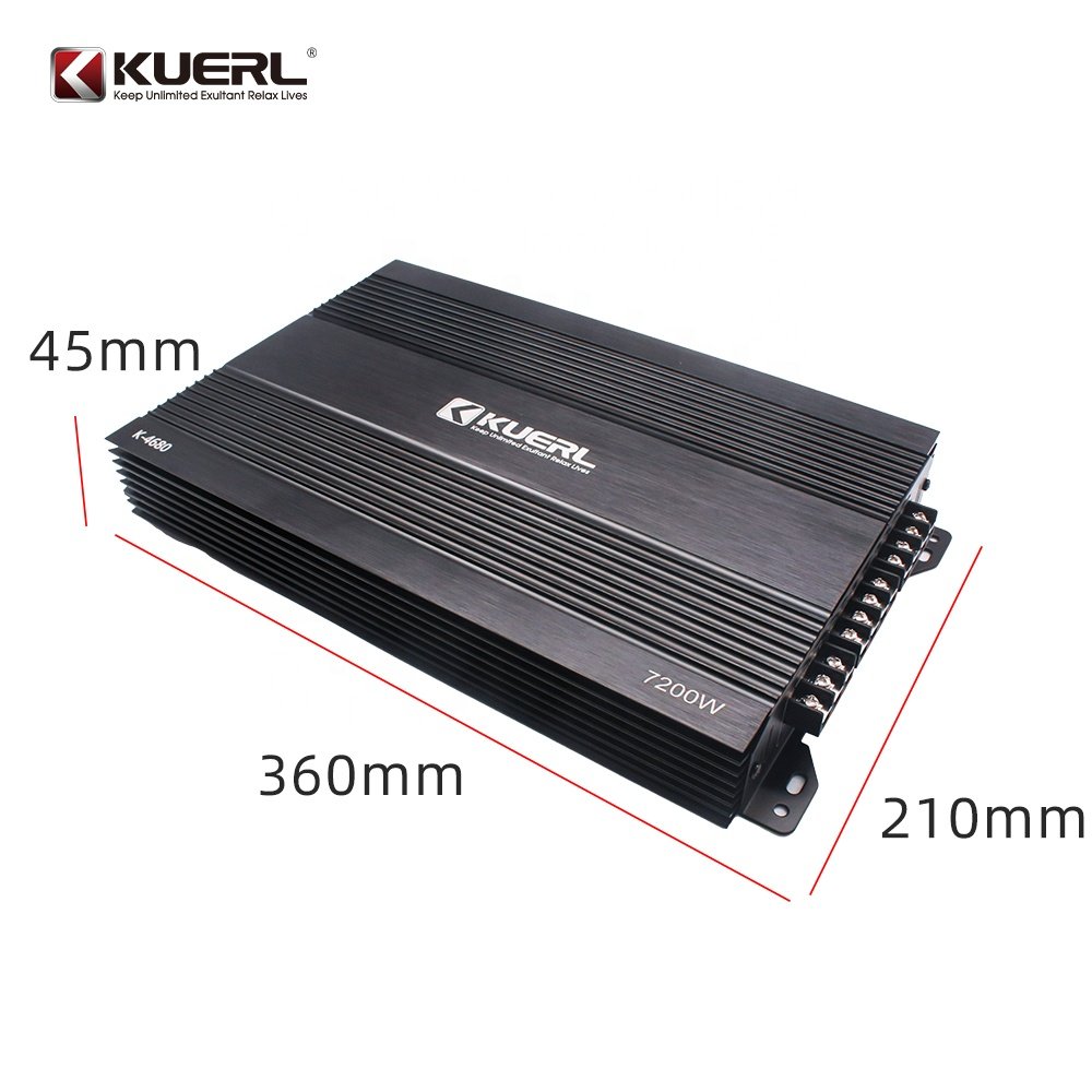 Kuer New Model Car Amplifier 4 Channels Class AB High Power 12V Car Audio Amplifier