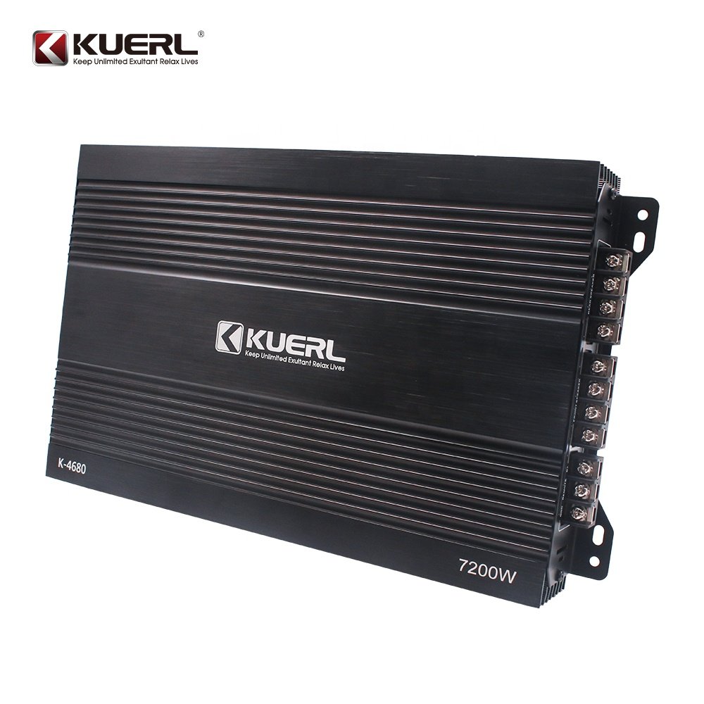 Kuer New Model Car Amplifier 4 Channels Class AB High Power 12V Car Audio Amplifier