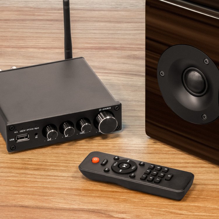 Audio Amplifier for Home Speakers 50W X 2 With Bass and Treble Control Apt-X