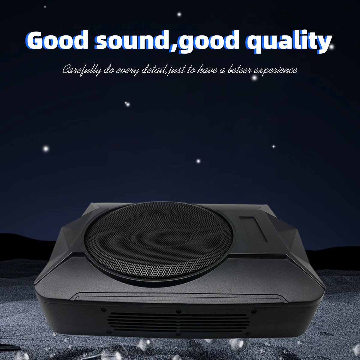 10 Inch Underseat Subwoofer Car/Truck Sub Bass Speaker Enhanced Bass Slim Active Subwoofer