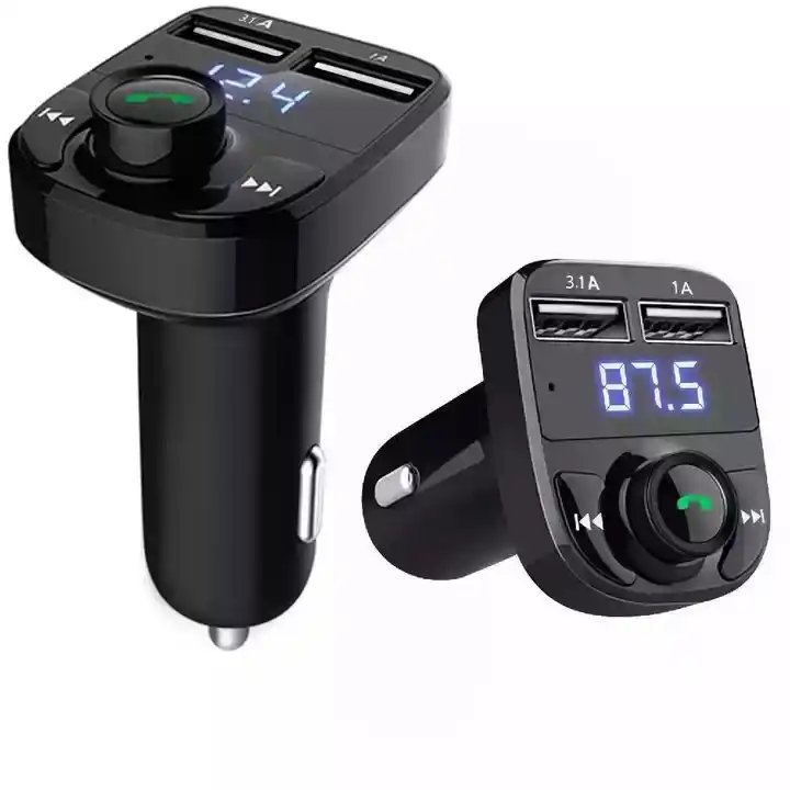 Car Mp3 Player X8 Dual Usb Adapter Bt Fm Hand-free Phone Chargers Dual Usb Smartphone Charger Car Kit Wireless Fm Transmitter
