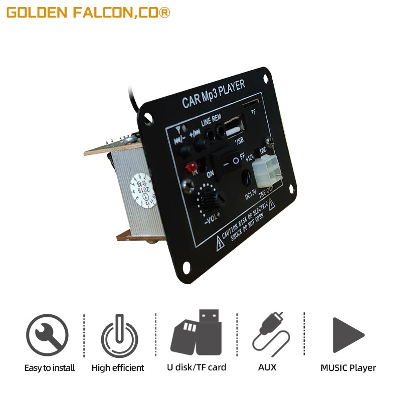 Professional 12v Amplifier Board Car MP3 Player Motorcycle Sound Board Come with USB TF Card External Audio in Remote Control
