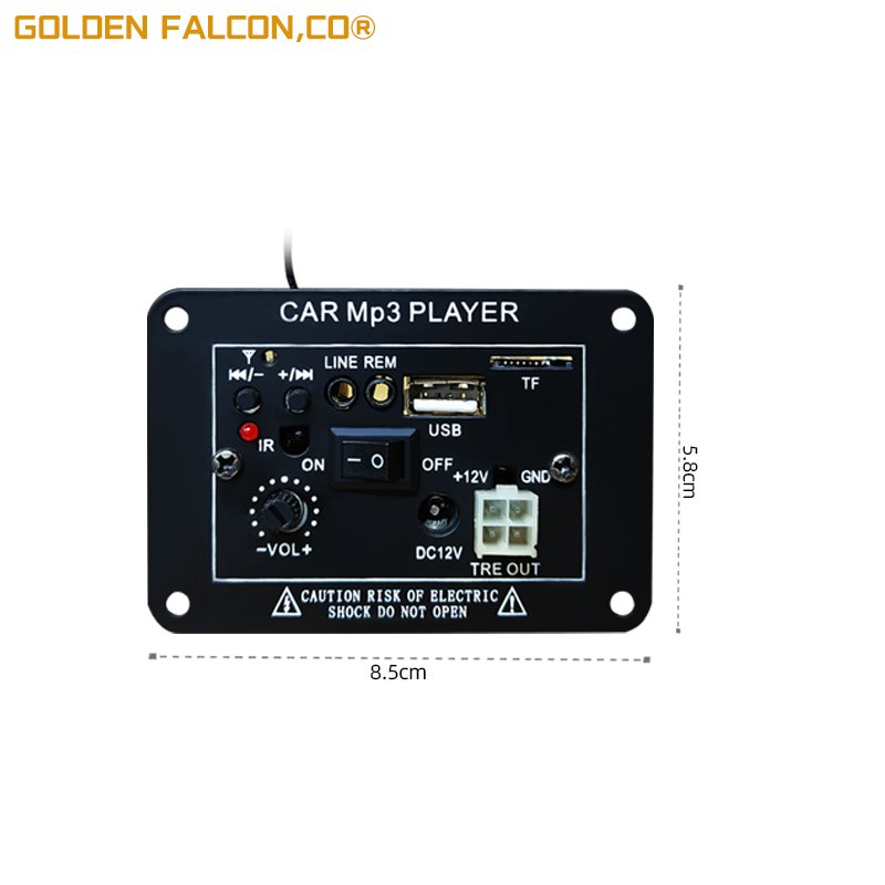Professional 12v Amplifier Board Car MP3 Player Motorcycle Sound Board Come with USB TF Card External Audio in Remote Control
