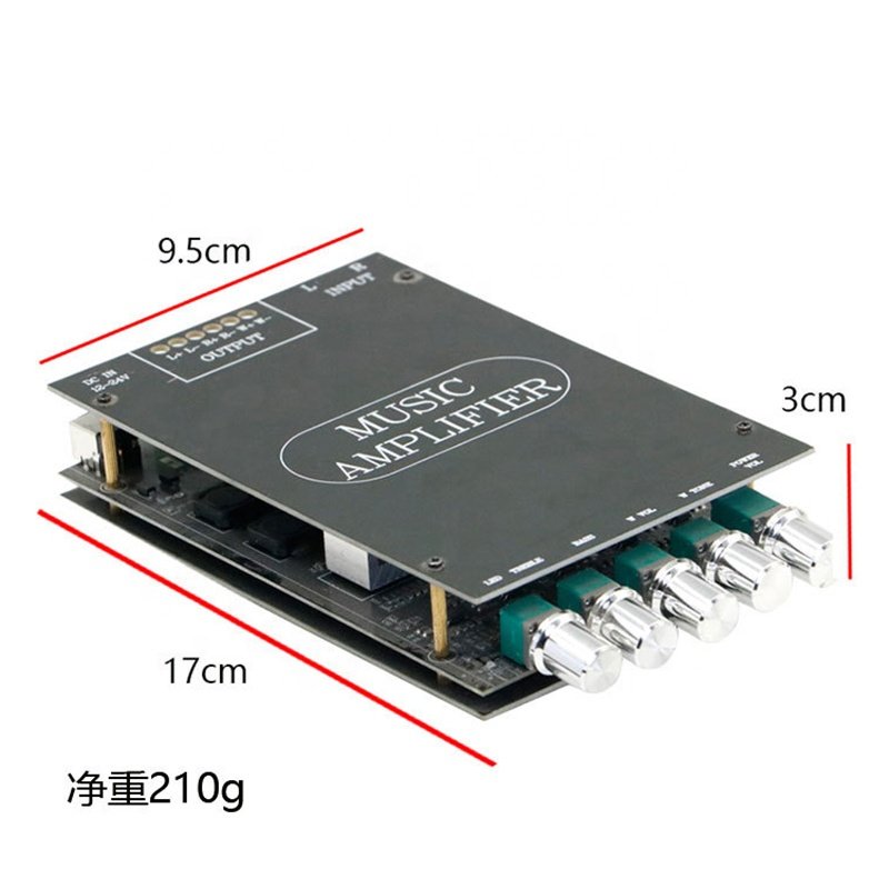ZY-2.1 TPA3116 Subwoofer Amplifier Board 50WX2+100W 2.1 Channel Power Audio Stereo Bass AMP