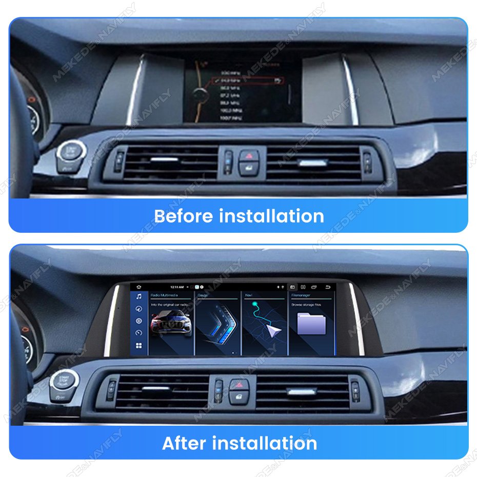 Mekede MNX 8core Newest Android 12+512GB Car Multimedia for BMW 5 Series F10 Support Rear Camera DVR