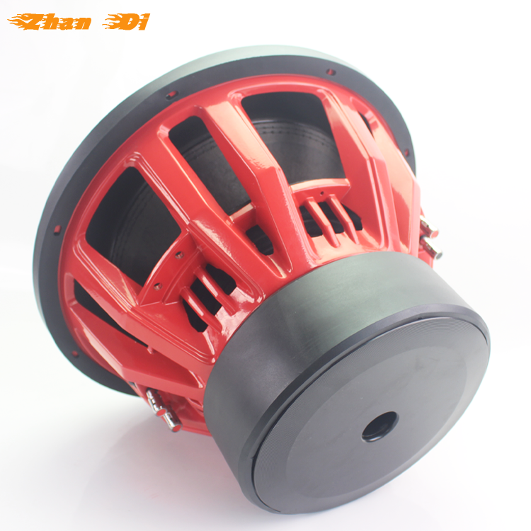 Dual Coil 15-Inch Subwoofer with 2500W RMS Power DC 12V Paper Cone 3-Inch Voice Coil Diameter for 12-Inch Speakers
