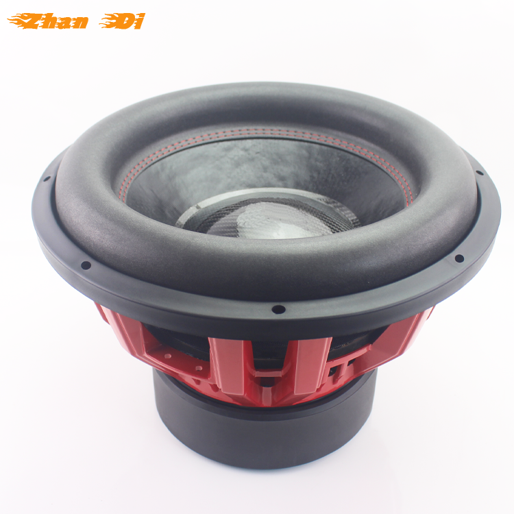 Dual Coil 15-Inch Subwoofer with 2500W RMS Power DC 12V Paper Cone 3-Inch Voice Coil Diameter for 12-Inch Speakers