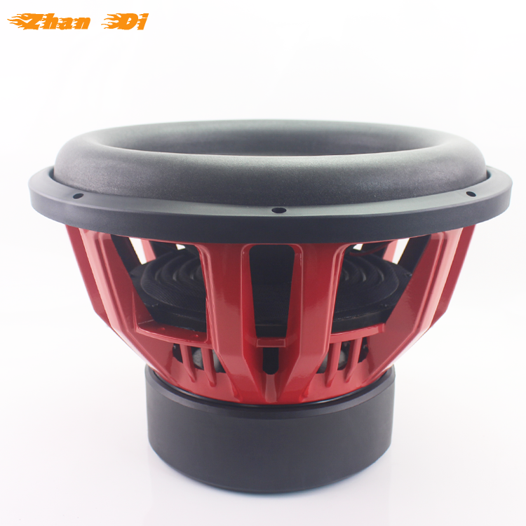 Dual Coil 15-Inch Subwoofer with 2500W RMS Power DC 12V Paper Cone 3-Inch Voice Coil Diameter for 12-Inch Speakers