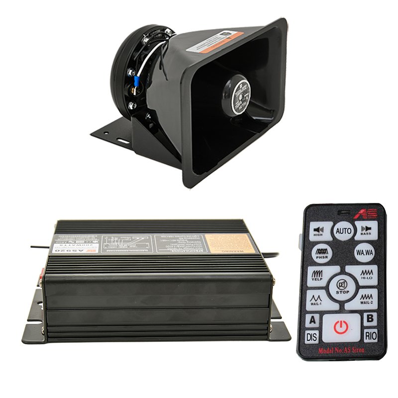 China Factory's 200W AS920E High Sound Car Amplifier with Ambulance Sirens Alarm Systems for Cars