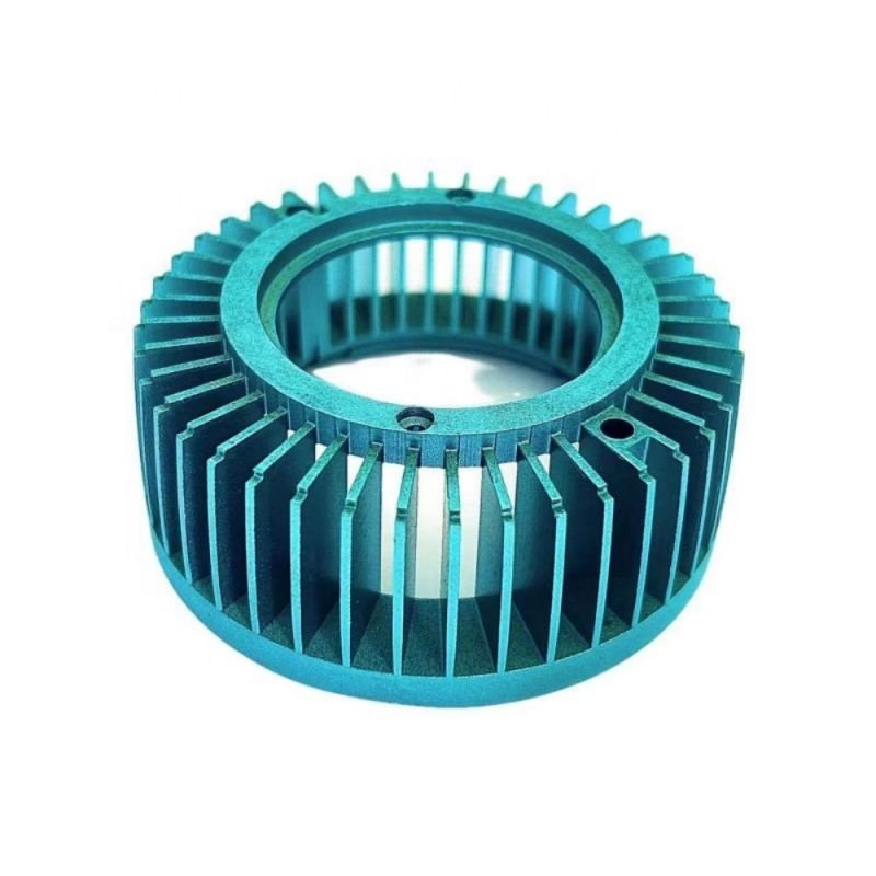 Zipper Fin High Power Compressor Cpu Cooler LED Round Aluminum Waterproof Heat Sink