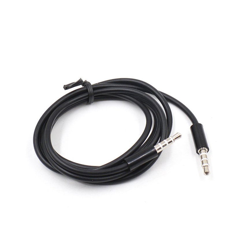 New 4 Pole 1m 3.5mm Audio Cable Male to Male Record Car Aux Audio Cord Headphone Connect Cord MP3 Extension Cable