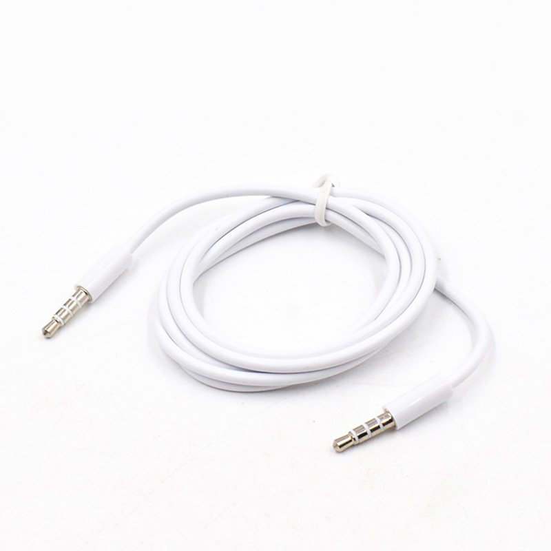 New 4 Pole 1m 3.5mm Audio Cable Male to Male Record Car Aux Audio Cord Headphone Connect Cord MP3 Extension Cable
