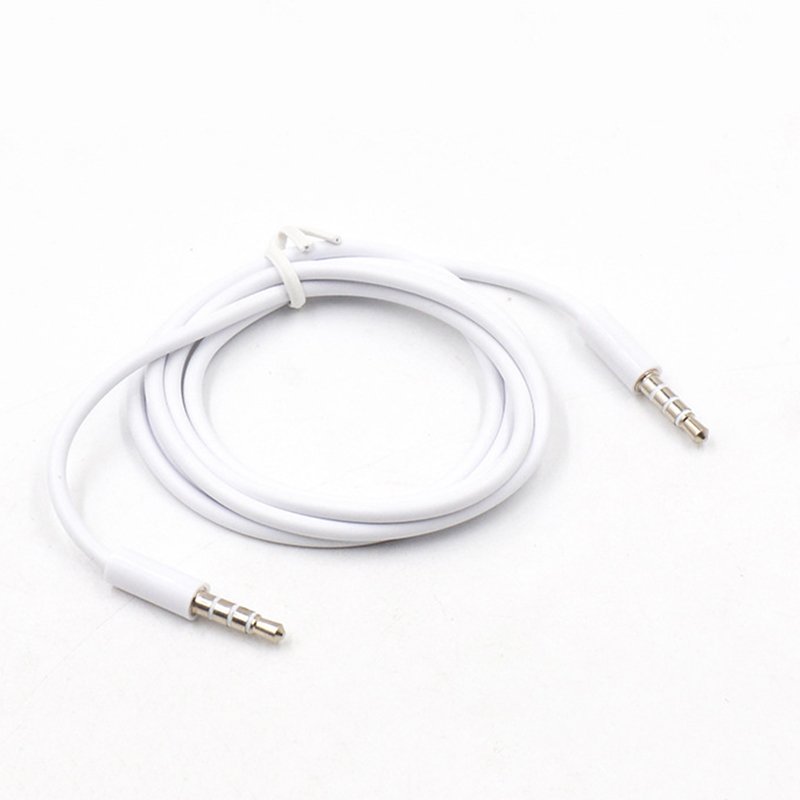 New 4 Pole 1m 3.5mm Audio Cable Male to Male Record Car Aux Audio Cord Headphone Connect Cord MP3 Extension Cable