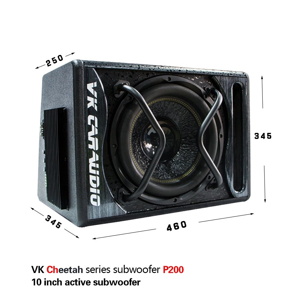 VK 10 Inch High-power Car Active Subwoofer High-power Amplifier Board High-power Subwoofer High-end Automotive Subwoofer