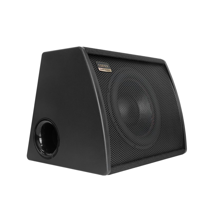 EDIFIER Car Active Subwoofer Car 12 Inch Ultra Thin Active Wooden Trapezoidal Sound Amplifier