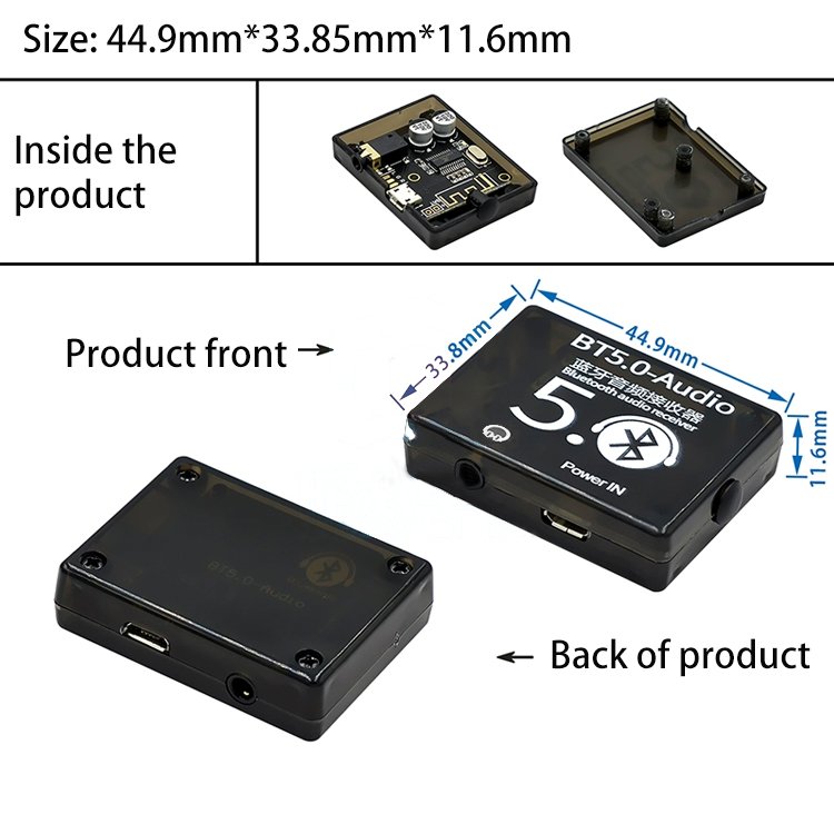 VHM-314 Bluetooth decoding board MP3 lossless car speaker amplifier modified Bluetooth 4.1/5.0 circuit board
