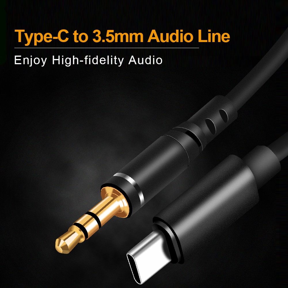 TYPE C to 3.5mm Digital Module Auxiliary Coil AUX Audio Cable