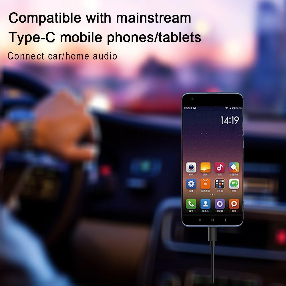 TYPE C to 3.5mm Digital Module Auxiliary Coil AUX Audio Cable