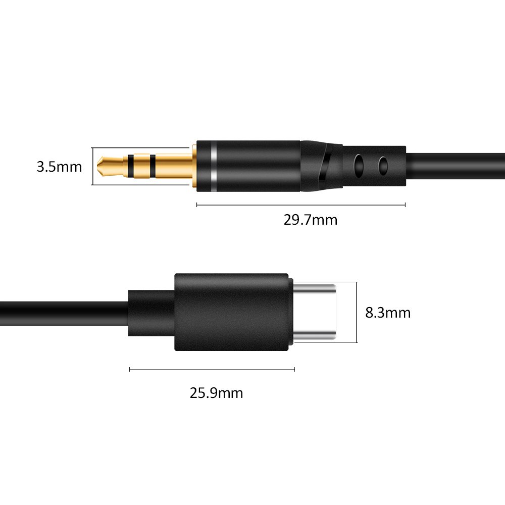 TYPE C to 3.5mm Digital Module Auxiliary Coil AUX Audio Cable