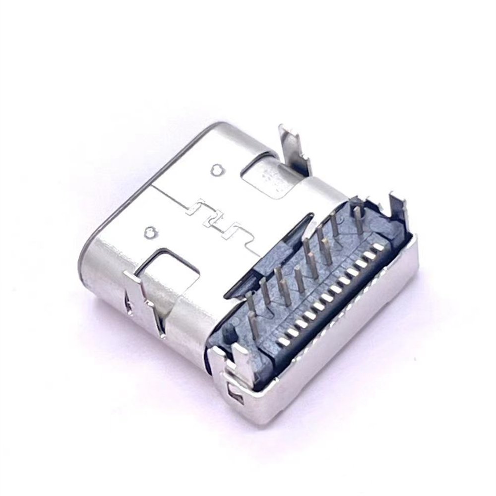 Soulin Fast Charge Female Usb Connector Audio Terminal Connector USB Jack Type C 24 Pin SMT Connector