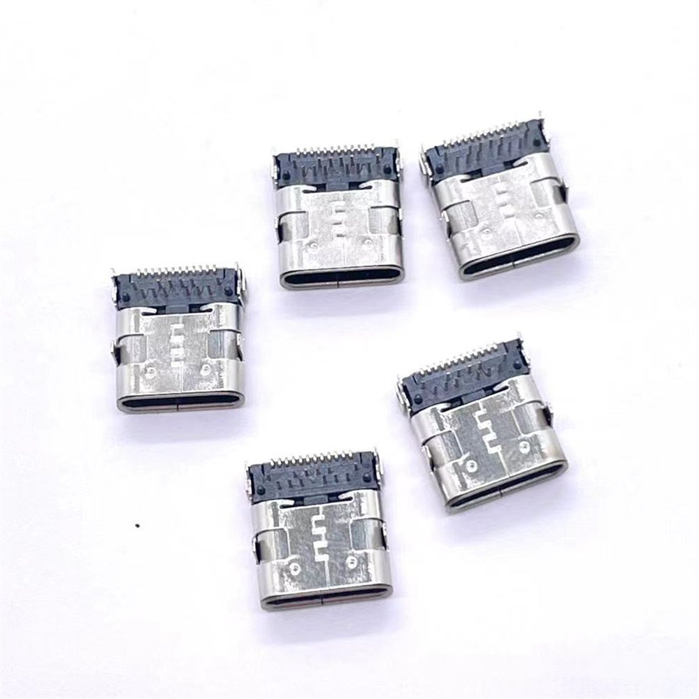 Soulin Fast Charge Female Usb Connector Audio Terminal Connector USB Jack Type C 24 Pin SMT Connector