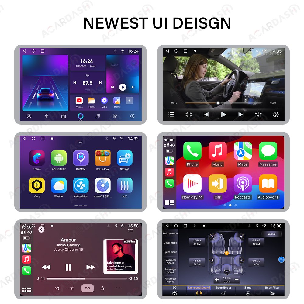 ACARDASH 8'' Car Radio Android 12 GPS Car Screen for Chevrolet Camaro 2010 - 2015 Carplay & Android Auto FM Autoradio Multimedia