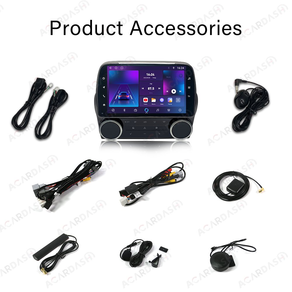 ACARDASH 8'' Car Radio Android 12 GPS Car Screen for Chevrolet Camaro 2010 - 2015 Carplay & Android Auto FM Autoradio Multimedia