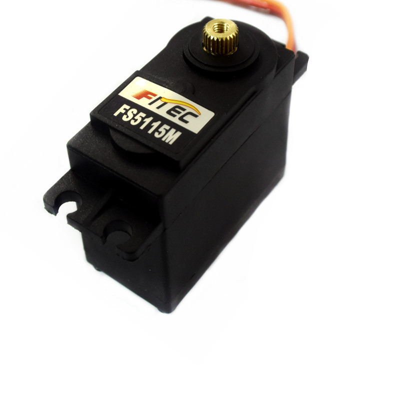 Kyosho Tamiya RC Car 15KG Servo Motor Gear Servo Manufacturer Feetch Standard Metal FS5115M for Traxx/ Hpi Black ROHS Robotic /
