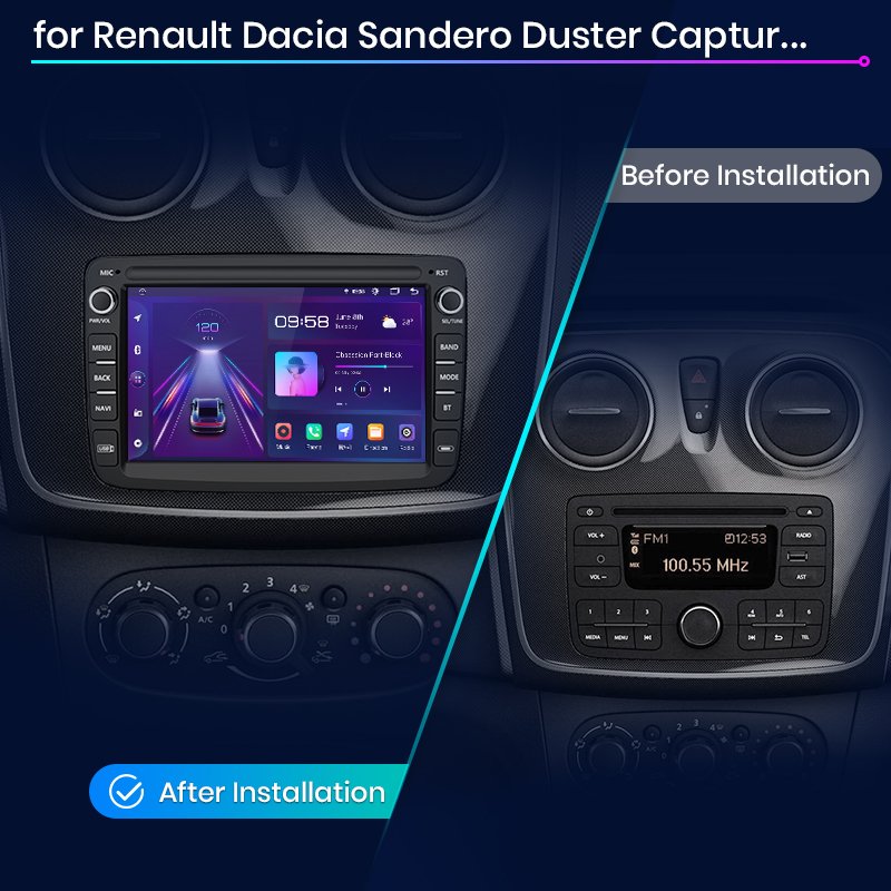 Junsun 7 Inch Car DVD Player for Renault Dacia Duster Sandero Captur Xray Logan 2 Android Car Radio for Renault Dacia Duster