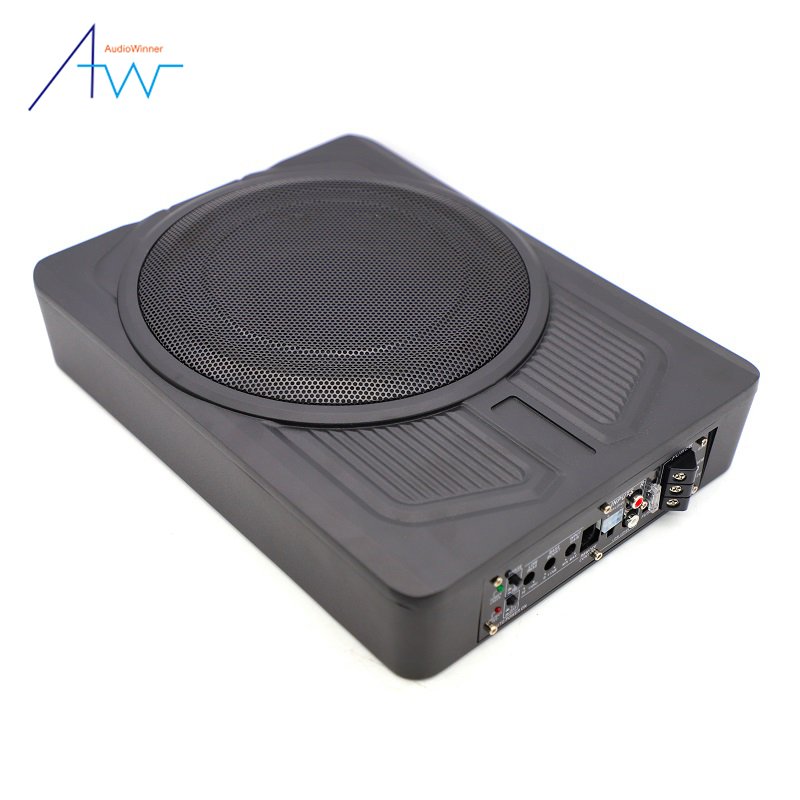 Professional 100 Watt 10 Inch Active Under the Seat Car Spl Woofer Audio Amplifier Slim Subwoofer Audio Sound System
