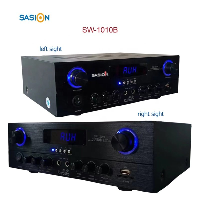 2000W High Power Amplifier AV-739BT Mic. Echo/balance Professional Amplifier with BT/USB/SD/MP3/DVD Etc. & FM Radio
