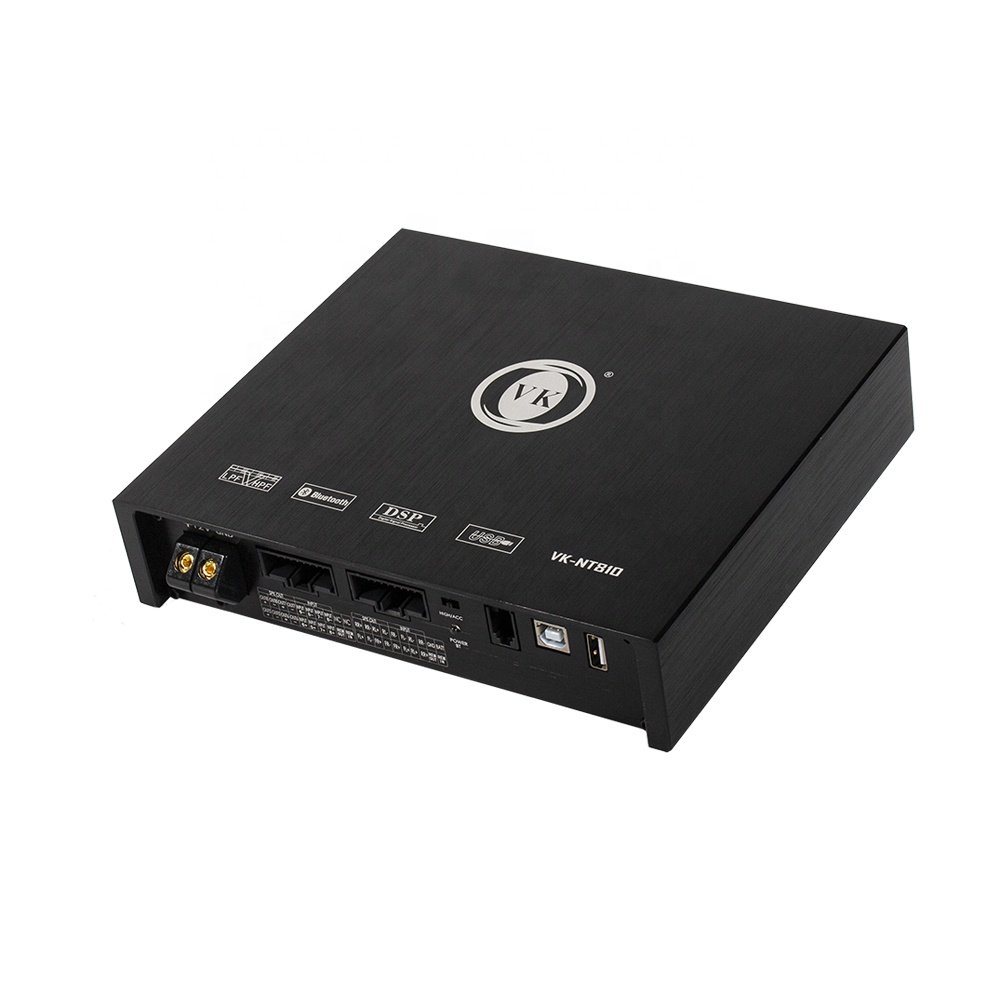 VK High Quality New Design Car Audio DSP Amplifier Processor Support Computer 10-channel Low-level
