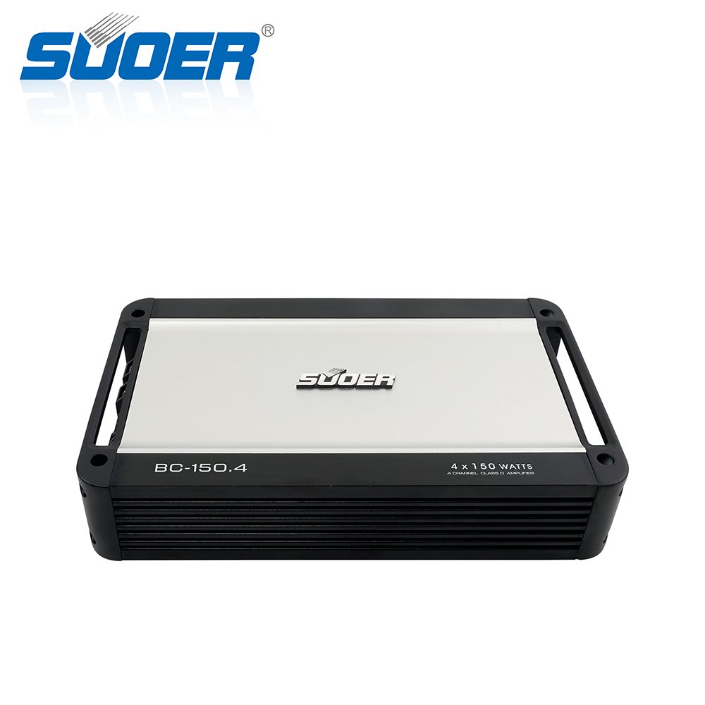 Suoer BC-150.4 Auto Music Part 2000 Watts Power Sliver Design Class d Car Amplifier