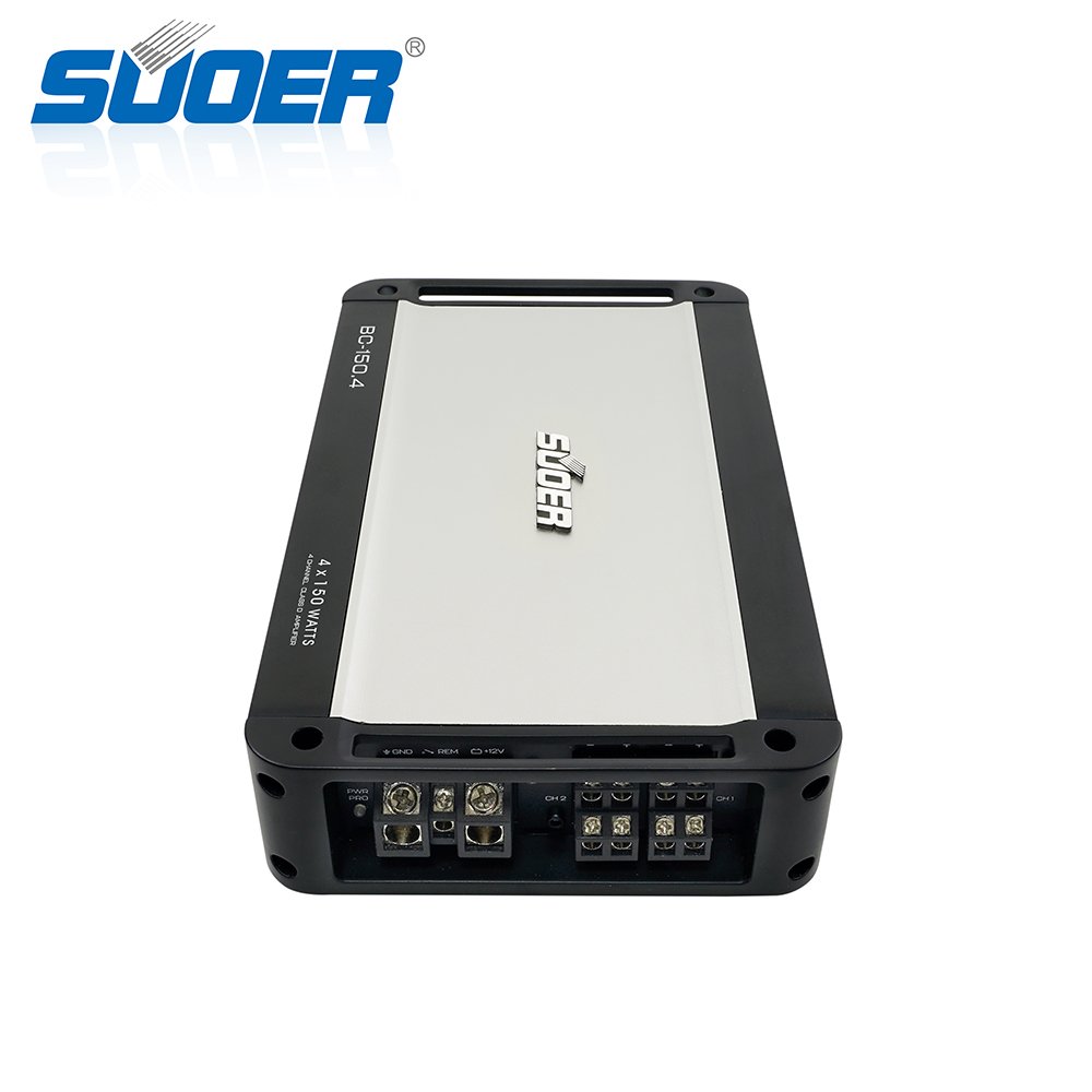 Suoer BC-150.4 Auto Music Part 2000 Watts Power Sliver Design Class d Car Amplifier